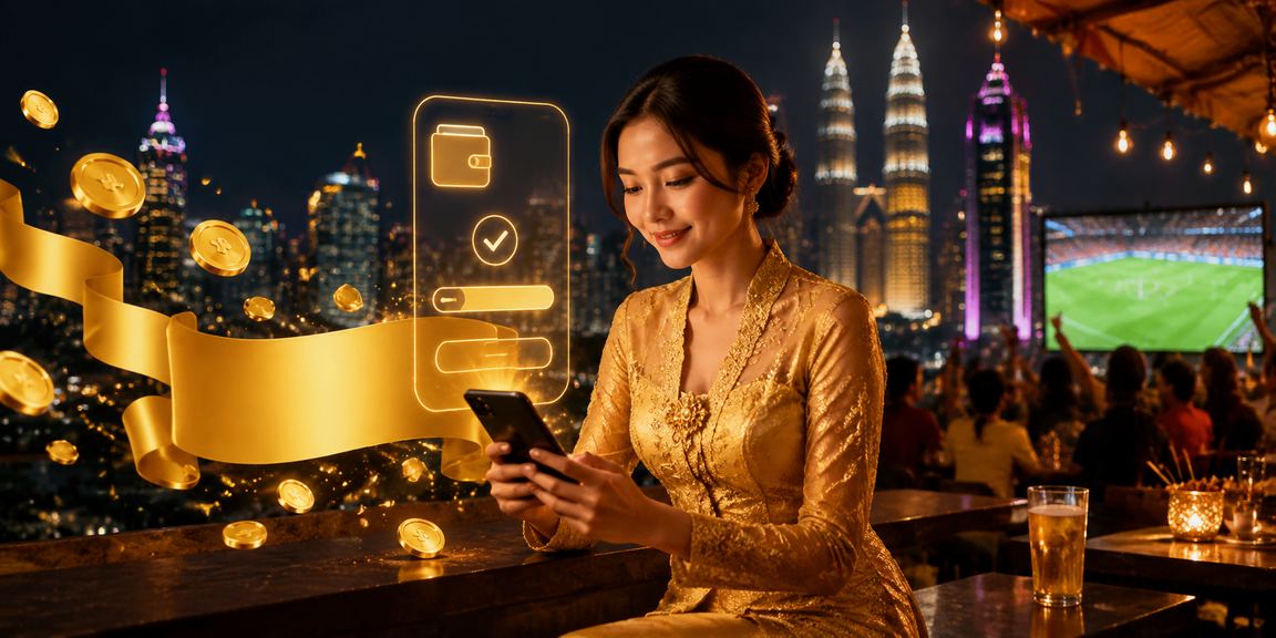 Pengguna Malaysia menyemak odds perlawanan sukan menggunakan telefon pintar