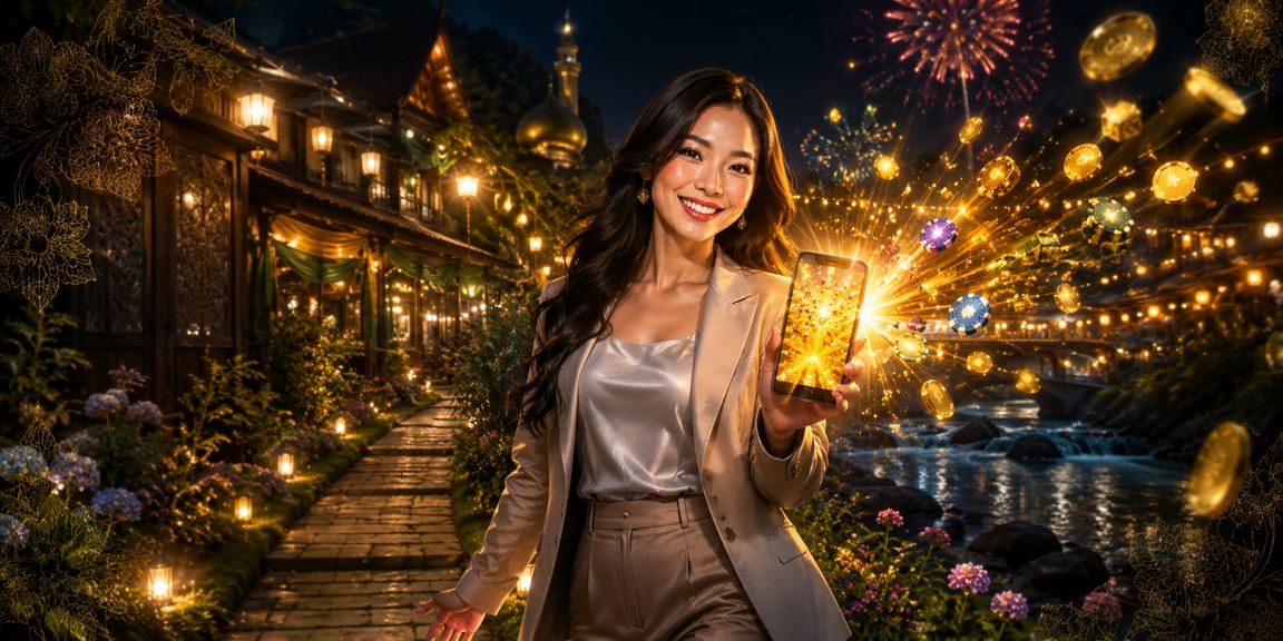 Suasana promosi pertaruhan Hari Raya eksklusif platform m240 untuk pengguna Malaysia